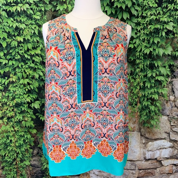 Rose + Olive Tops - NWT ROSE + OLIVE Patterned Tank, 2X